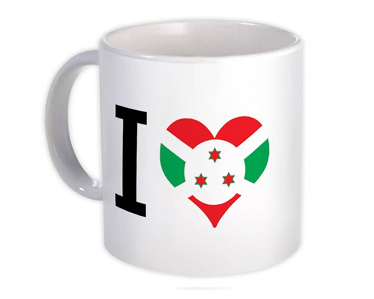 Gift Mug: I Love Burundi Flag