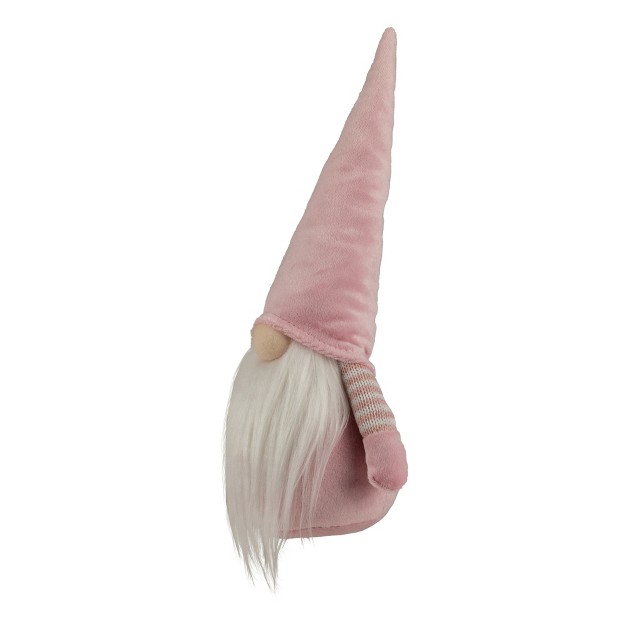 Pink And White Spring Gnome