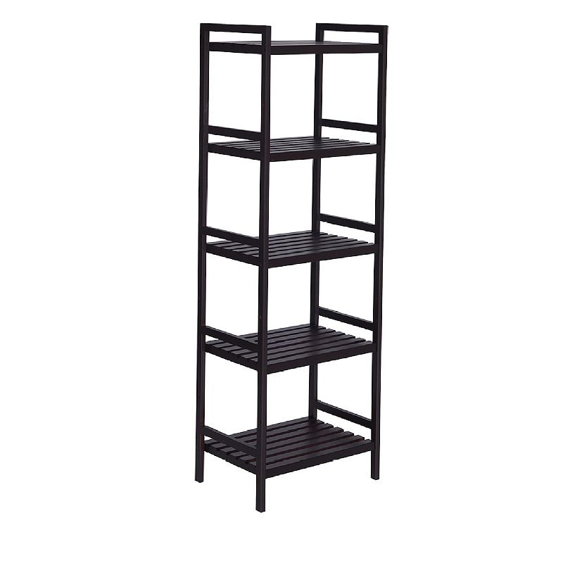 Adjustable Storage Shelf Rack， 5-tier Multifunctional Shelving Unit Stand Tower