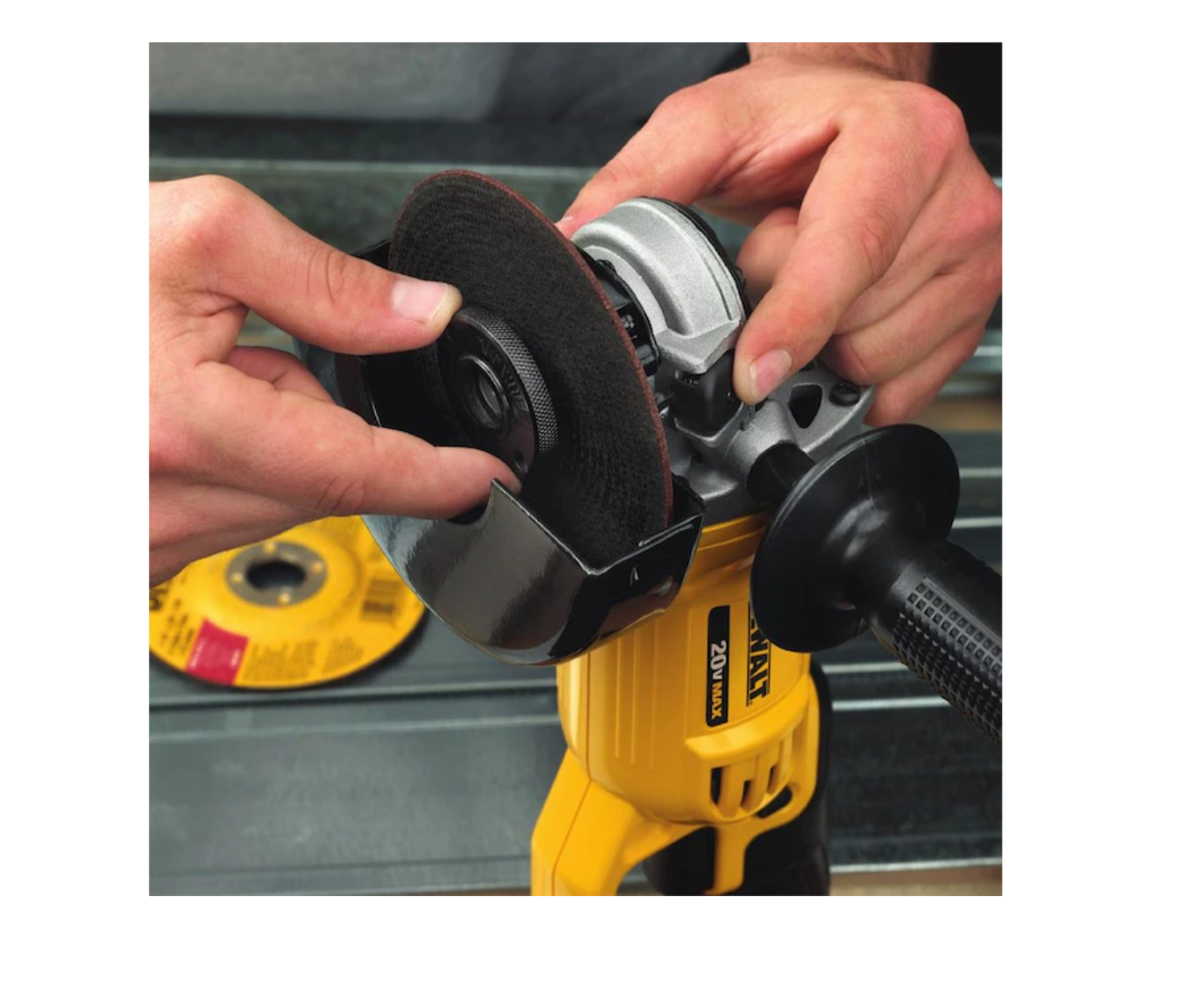 DEWALT DCG412B 4.5-in 20-Volt Trigger Switch Cordless Angle Grinder