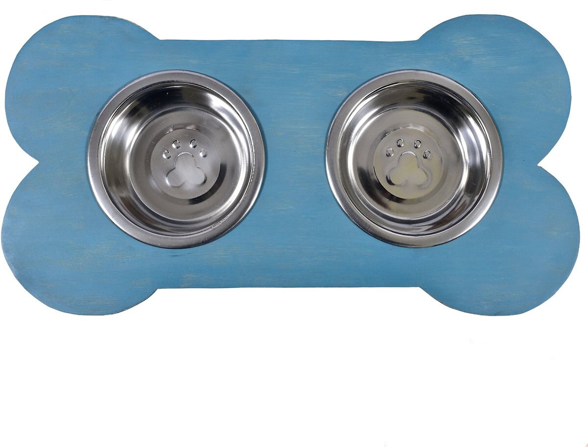 Mela Artisans Husky Elevated Dog and Cat Feeder