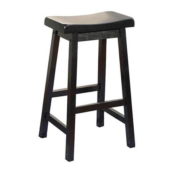 Simple Living Arizona 30-inch Solid Wood Saddle Stool