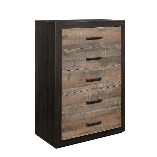 Contemporary Two Tone Finish 1pc Chest of Drawers ...