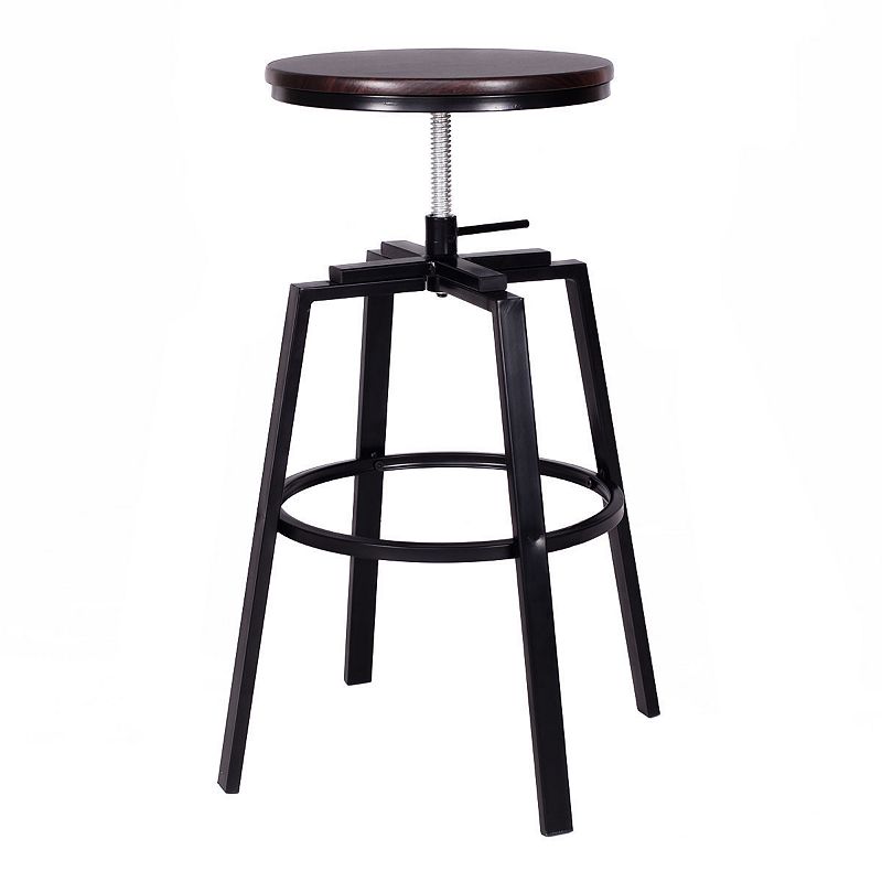 Set of 2 Adjustable Vintage Bar Stool