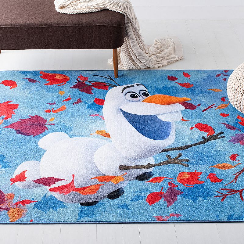 Disney's Frozen 2 Olaf Blue/Orange Area Rug By Safavieh