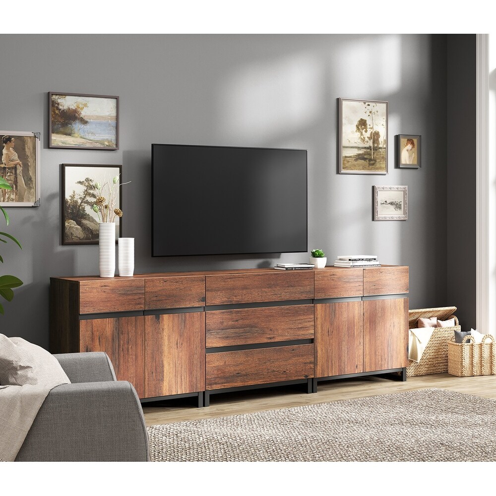 WAMPAT Modern TV Stand for TVs up to 100 inch