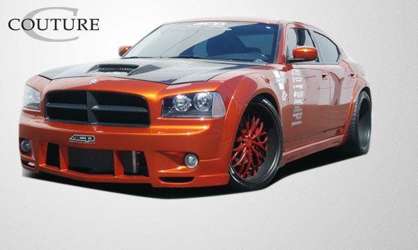 2006-2010 Dodge Charger Couture Urethane Luxe Wide Body Front Fender Flares - 2 Piece