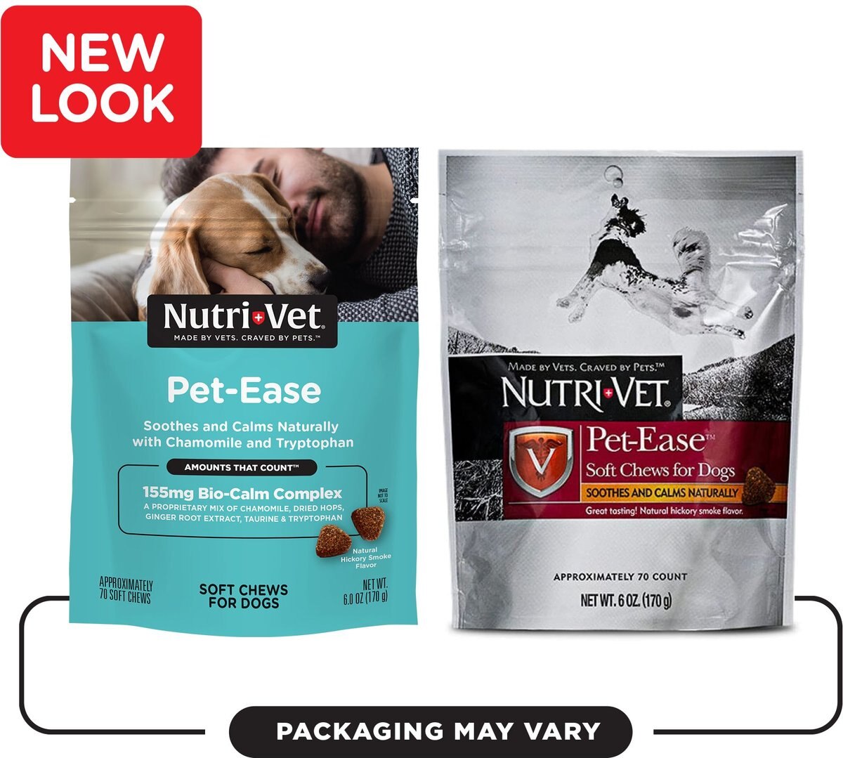 Nutri-Vet Pet-Ease Soft Chews Calming Supplement for Dogs