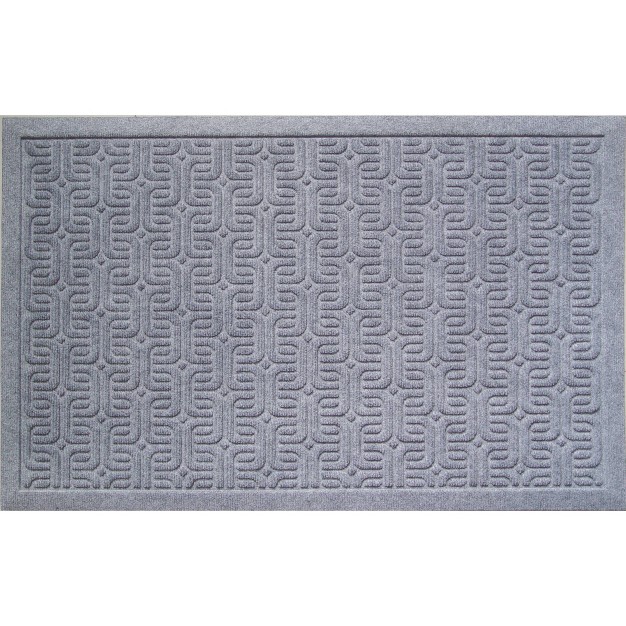 X 2 x27 9 quot Geometric Indoor outdoor Doormat Gray Entryways