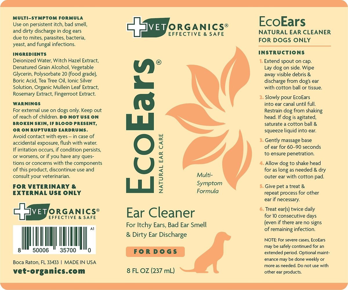 Vet Organics EcoEars Dog Ear Cleaner