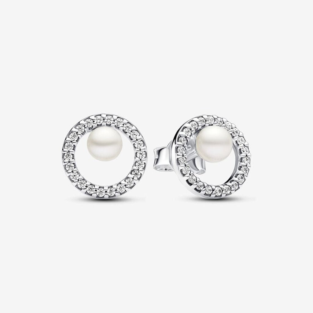 PANDORA  Pearl & Halo Jewelry Set - Sterling Silver