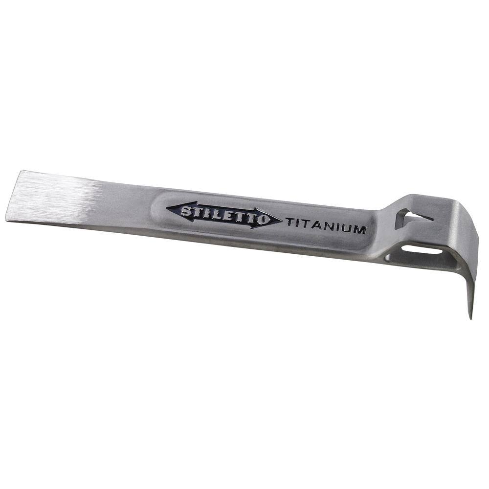 Stiletto 15 oz. Ti-Bone 3 Smooth Face with Curved Handle Hammer and Titanium Multi-Functional Glazer Bar TB3SC-FB7G