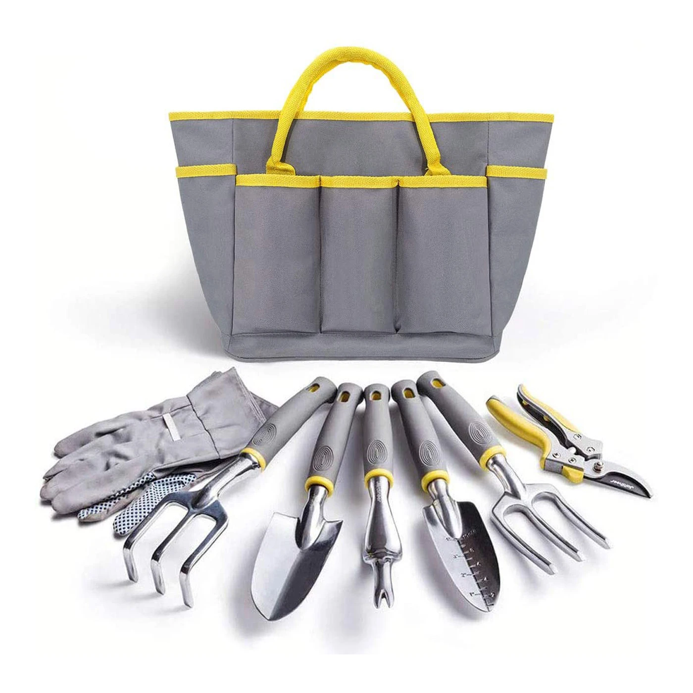 Professional 8PCS Stainless Steel Garden Hand Tool Set Kits With Cloth Bag for Garden Gifts