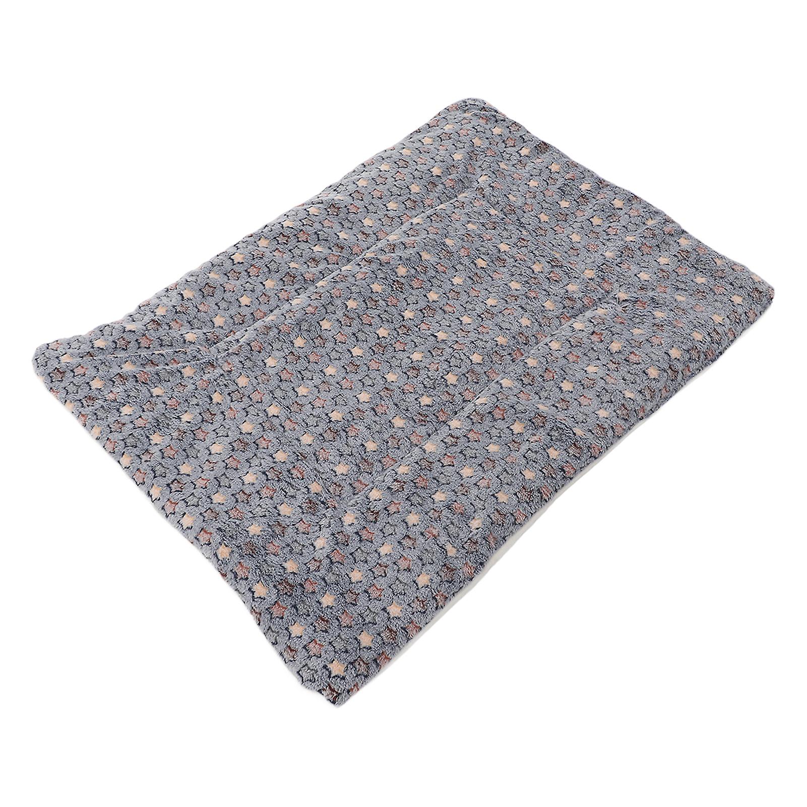 Pet Blanket Flannel Warm Soft Machine Washable Dog Sofa Car Sleeping Mat For Puppy Cat50x32cm