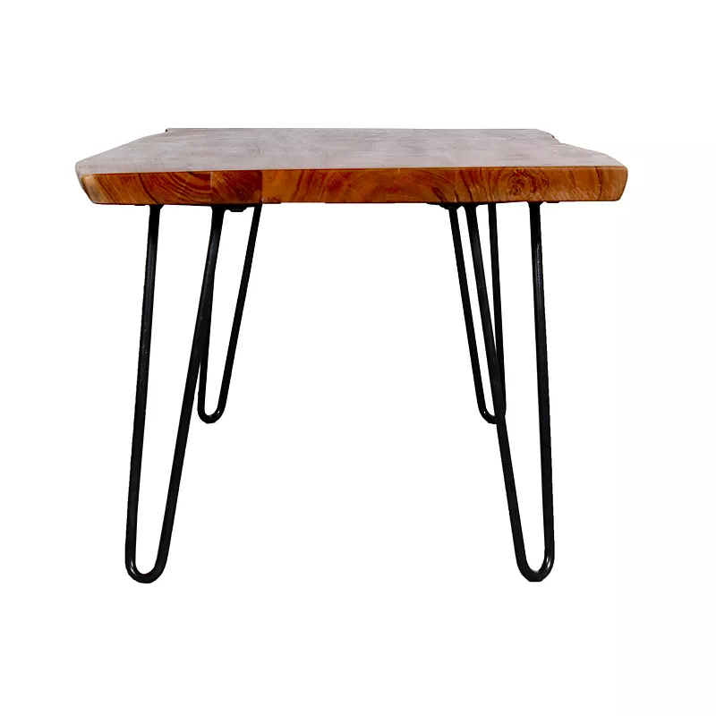 Alaterre Furniture Hairpin Live Edge Coffee Table