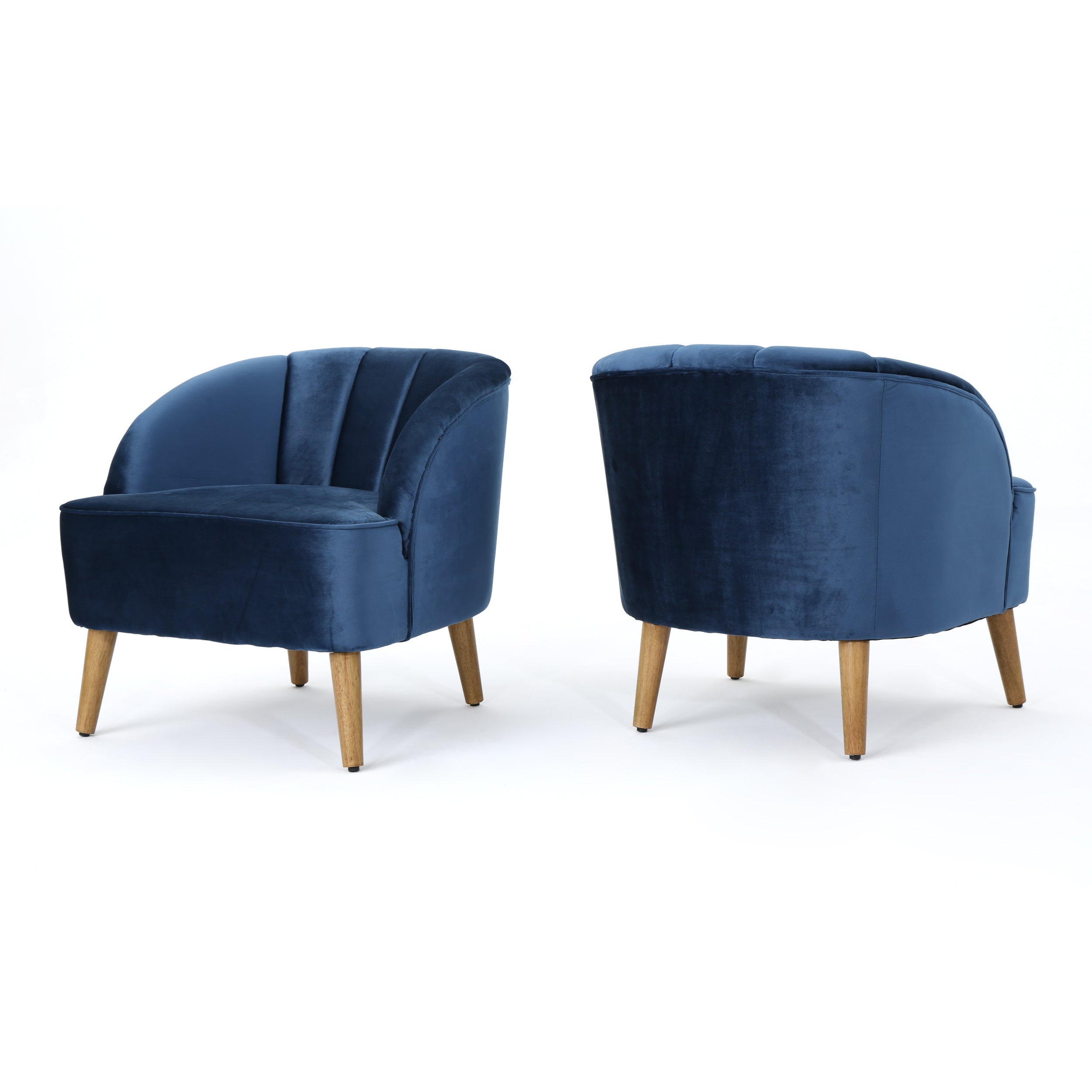 Scarlett Modern Velvet Accent Chair (Set of 2)