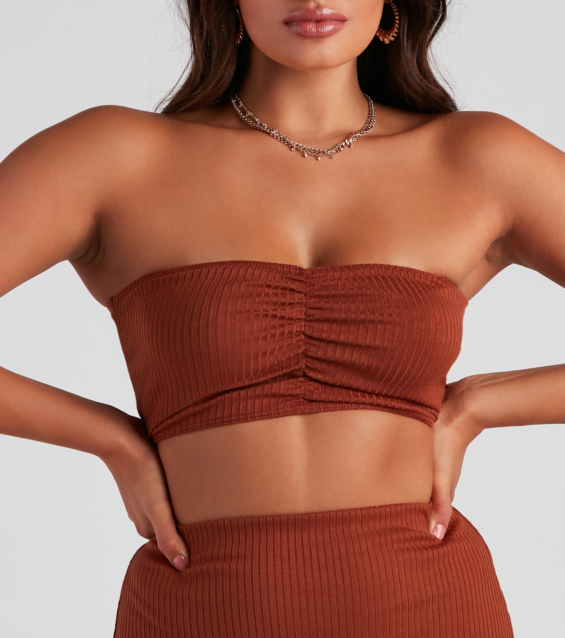 So Stunning Ruched Tube Top