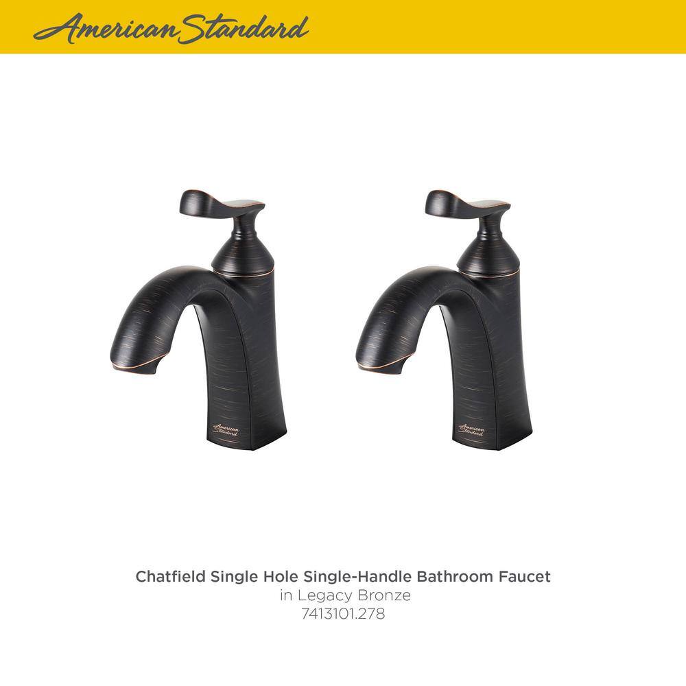 American Standard Chatfield Single Hole SingleHandle Bathroom Faucet