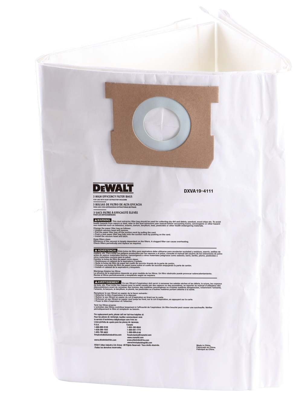 DW Fine Dust Bag 6 10 Gallon 3 bags DXVA19-4111 from DW