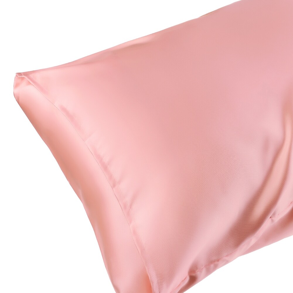 Satin Hair and Skin Breathable Envelope Closure Pillowcase 2 Pcs