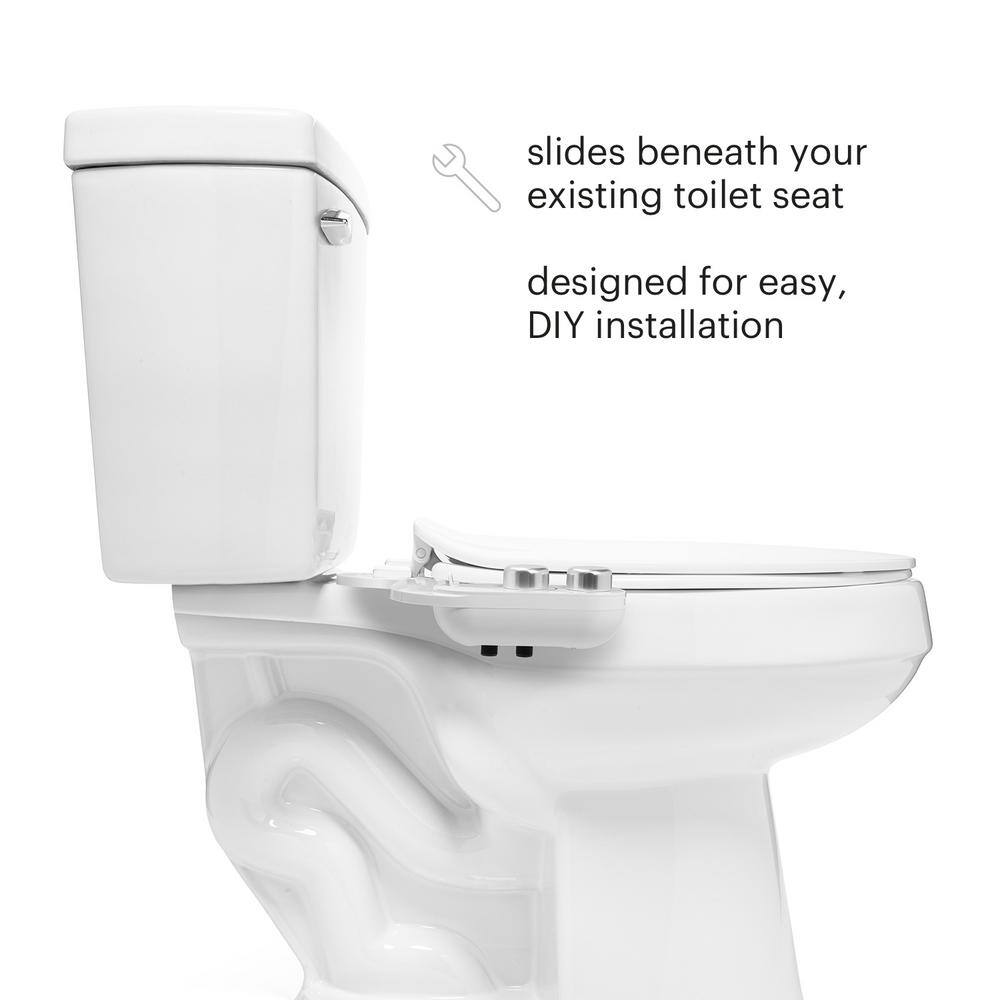 Brondell SimpleSpa Eco Dual Temperature Single Nozzle Attachable Bidet System Bidet Attachment with Recycled Plastics SSE-25