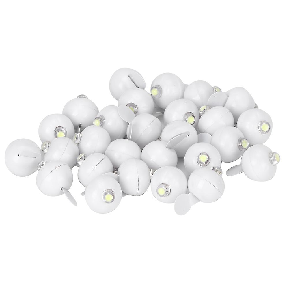 100pcs Mini Round Led Balloon Lights Ball Lamps Christmas Wedding Party Home Decorationwhite Light