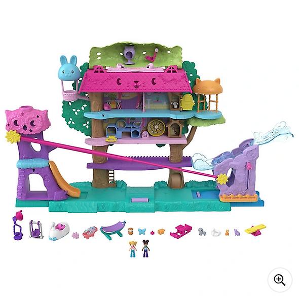 Polly pocket pet adventure treehouse playset and accessories