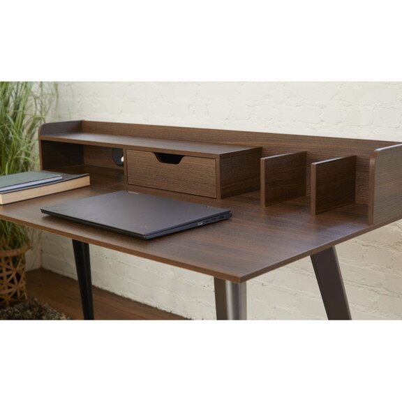 35 H x 23.5 W x 47 D Home/ Office Brown Desk with ...