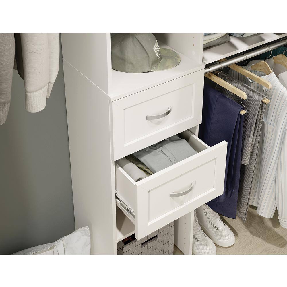 ClosetMaid Style+ 10 in. H x 17 in. W White Shaker Drawer Kit for 17 in. W Style+ Tower 1854