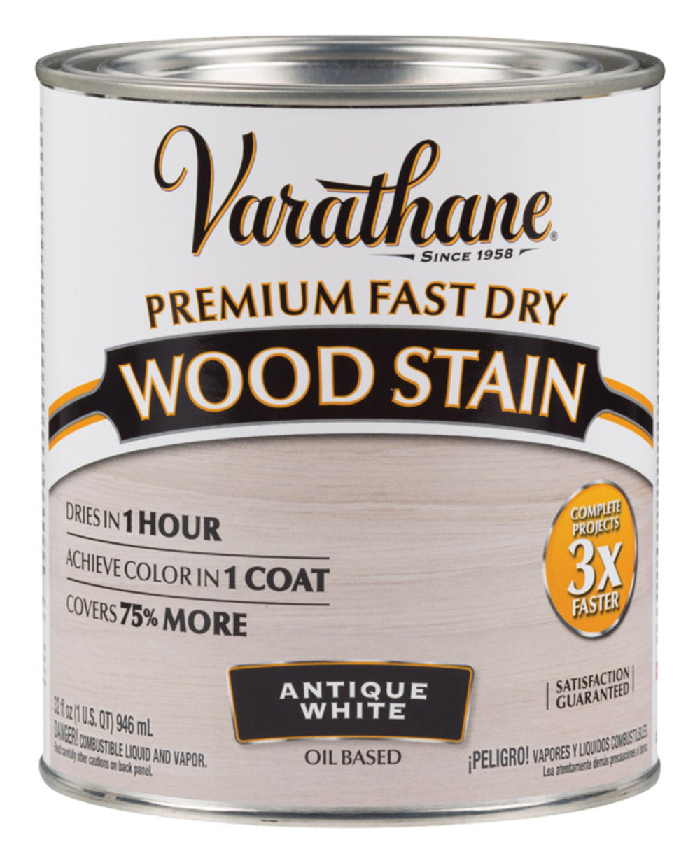 WOOD STN ANTQ WHITE QT