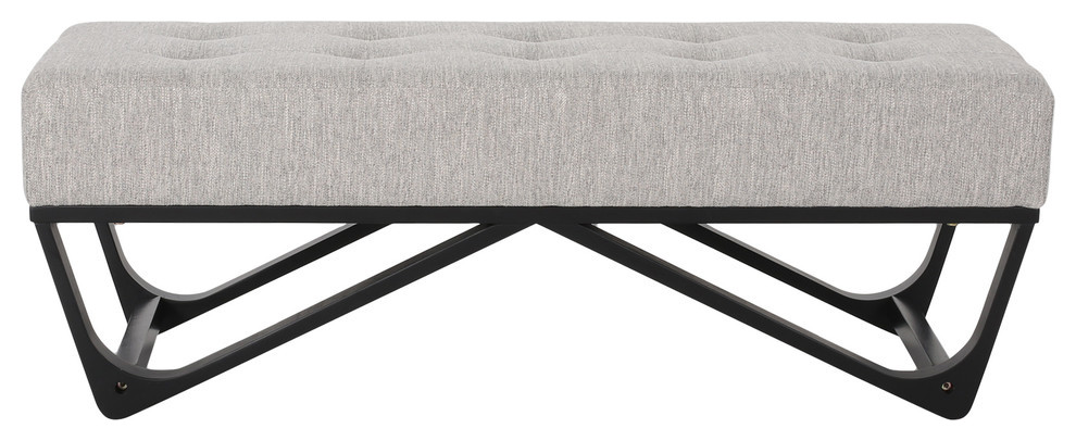 Emily Contemporary Fabric Ottoman Bench   Transitional   Upholstered Benches   by GDFStudio  Houzz