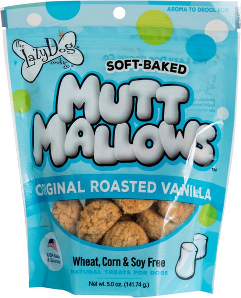 The Lazy Dog Cookie Co. Mutt Mallows Original Roasted Vanilla Soft-Baked Dog Treats