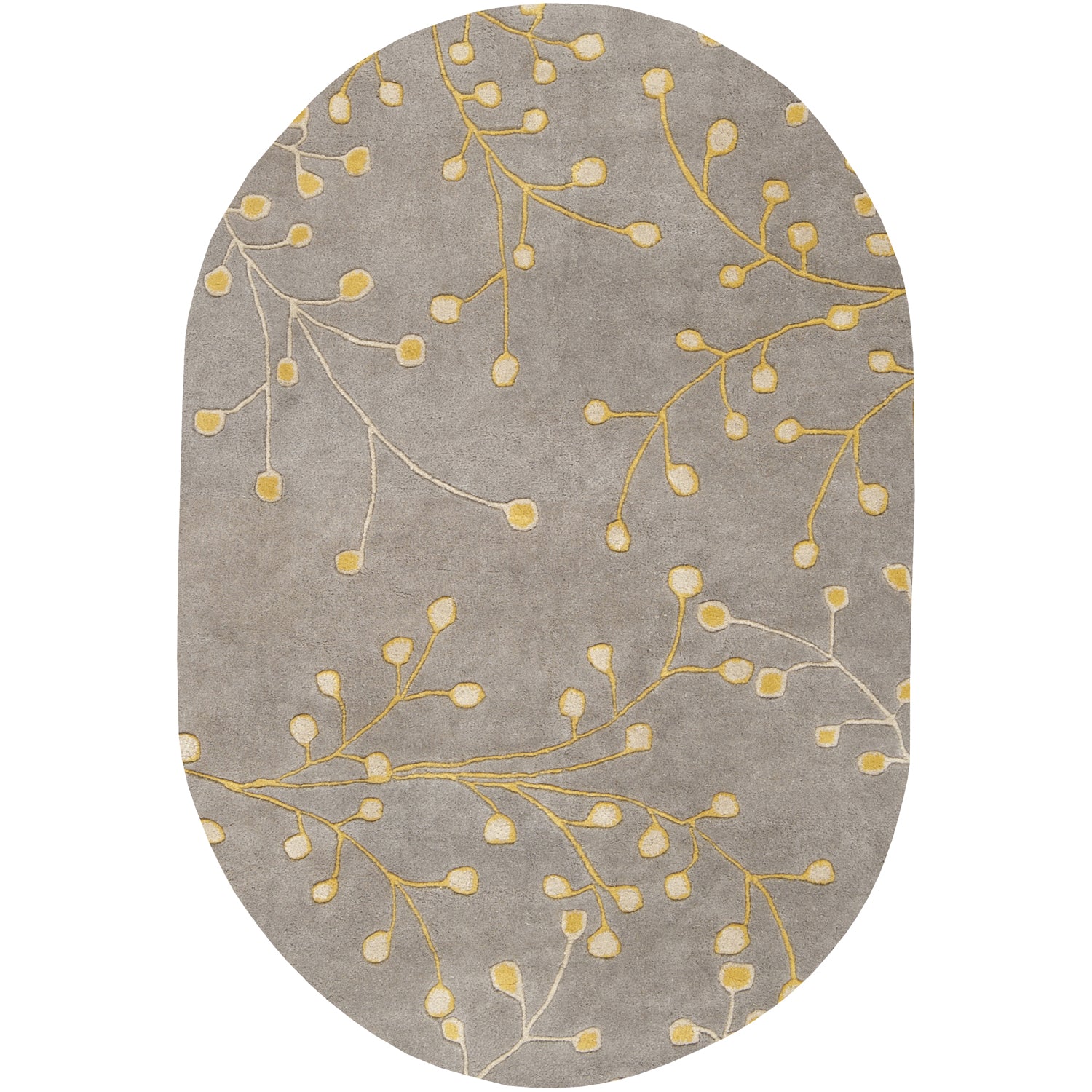 Athena Rug in Taupe & Mustard