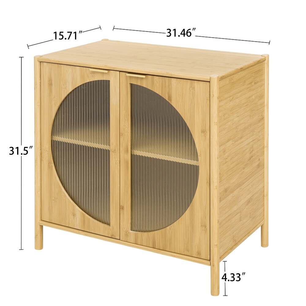 Bamboo Kitchen Sideboard Storage Cabinet 31\