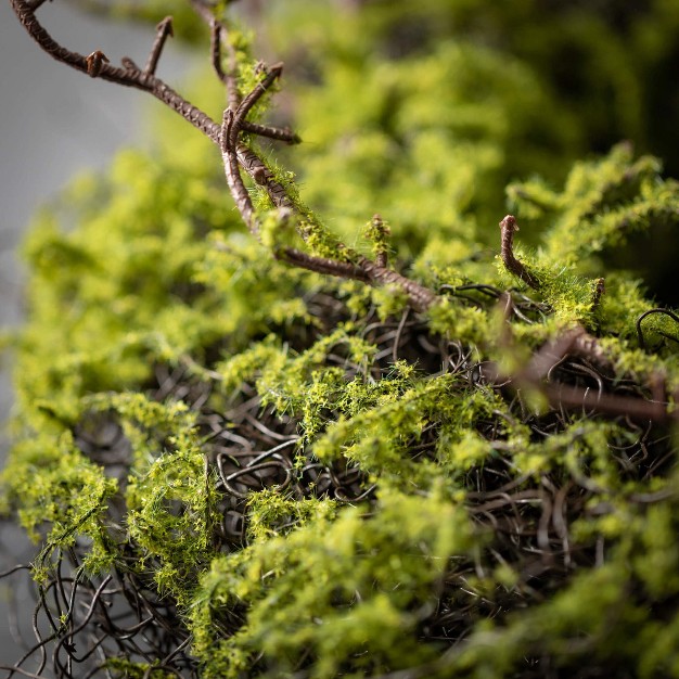 Artificial Moss Twig Wreath