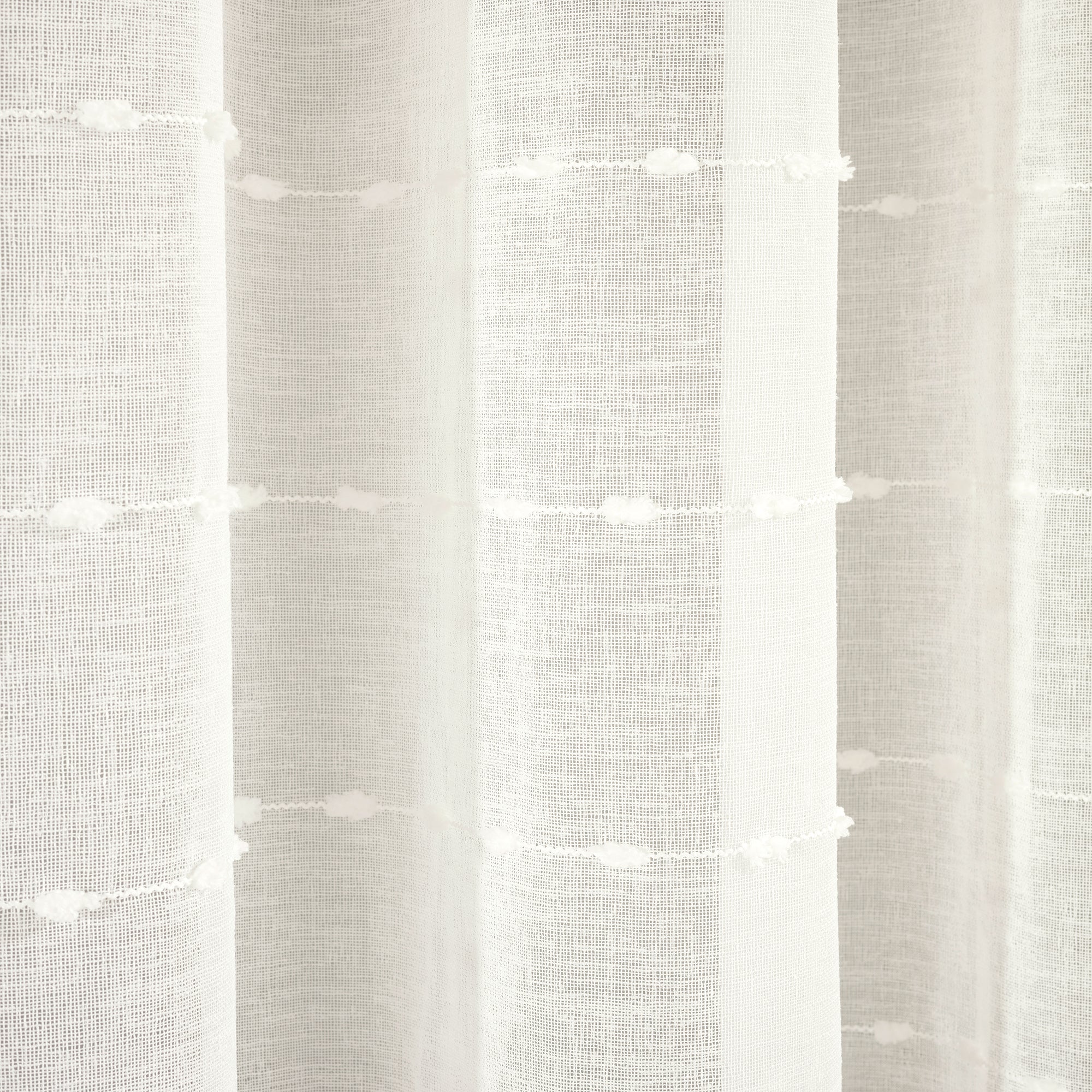 Farmhouse Textured Grommet Sheer Ultra Wide Window Curtain Panel