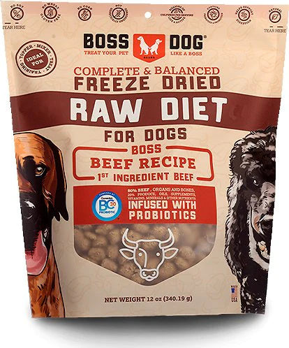 Complete and Balanced Beef Recipe Freeze Dried Dog Food;