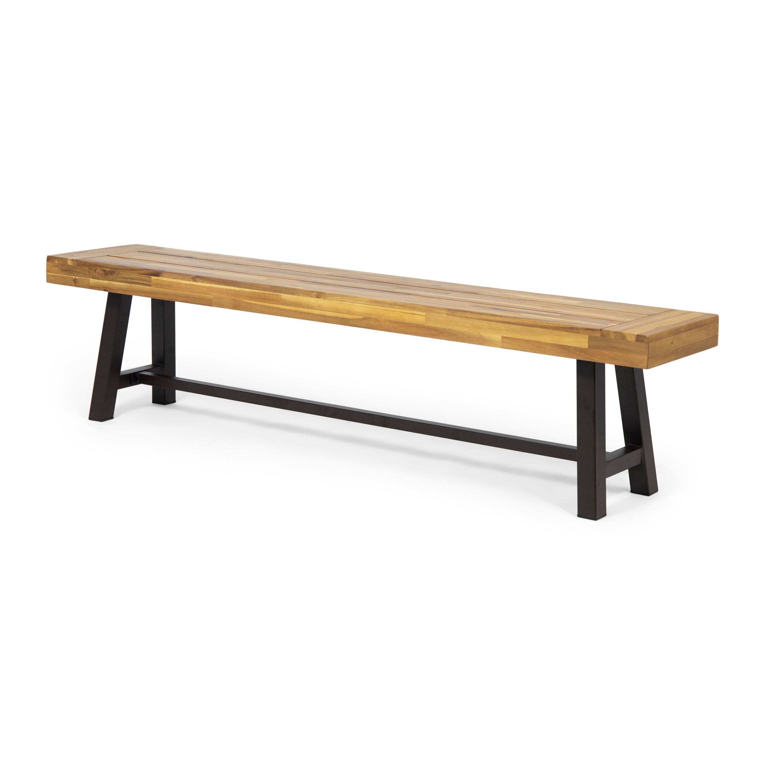 Marian Outdoor Acacia Wood Bench