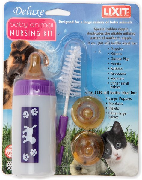 Lixit Baby Small Animal Bottle Nursing Kit， 4-oz bottle