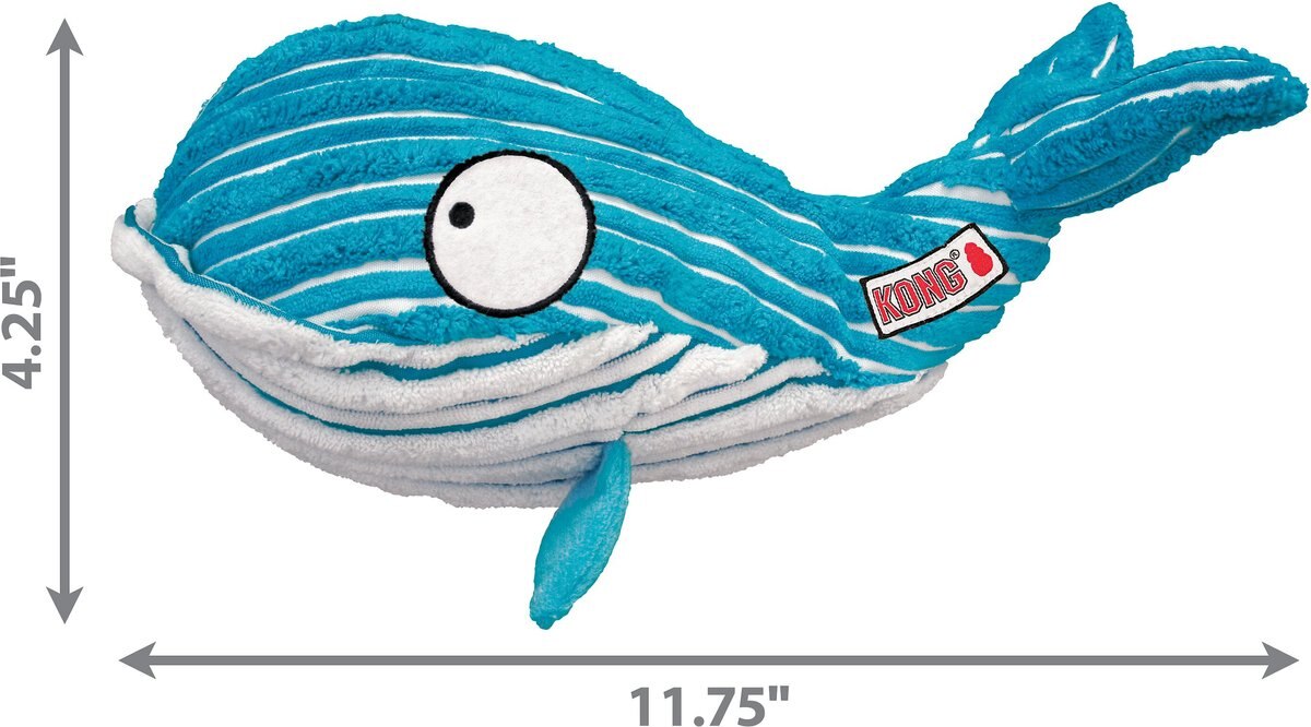 KONG CuteSeas Whale Dog Toy