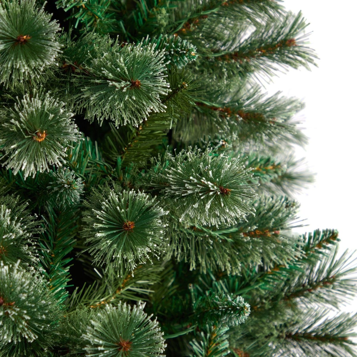 8' Wisconsin Slim Snow Tip Pine Tree: A Realistic Artificial Christmas Centerpiece