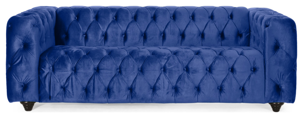 Marengo Contemporary Tufted 3 Seater Sofa   Traditional   Sofas   by GDFStudio  Houzz