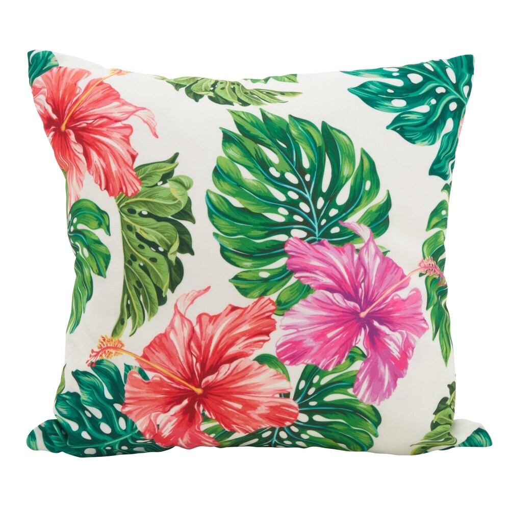 Island Palms Statement Poly Filled Throw Pillow