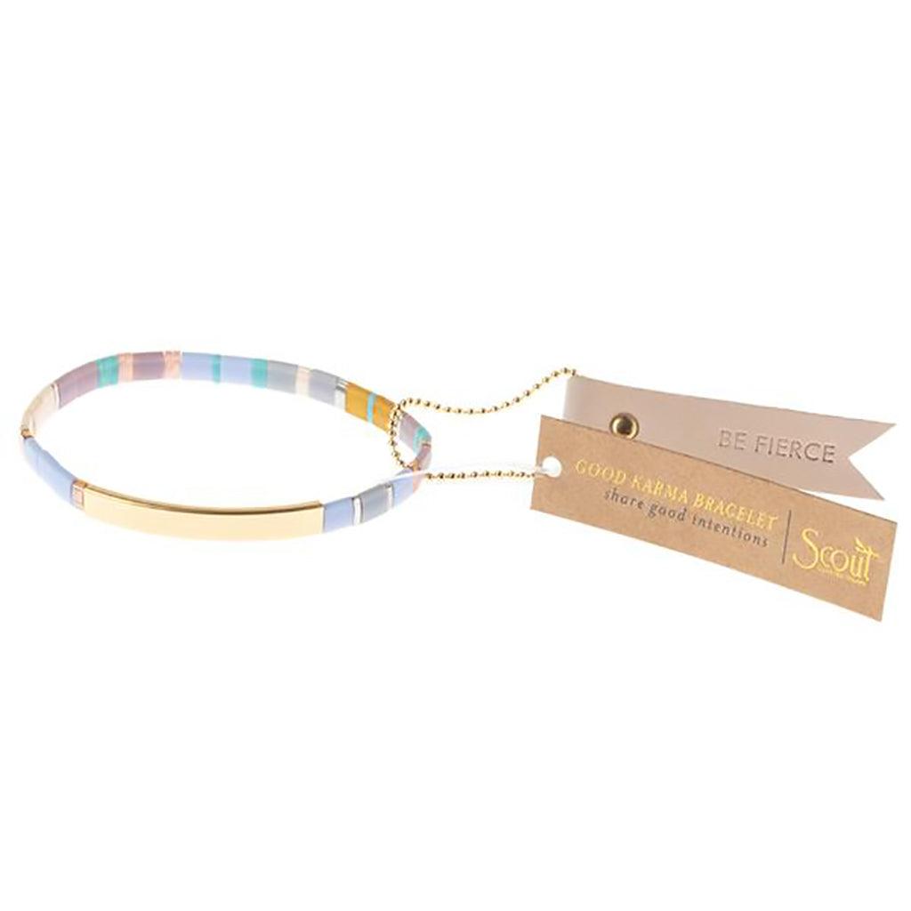 Scout Curated Wears  Good Karma Miyuki Bracelet | Be Fierce - Lavender/Gold