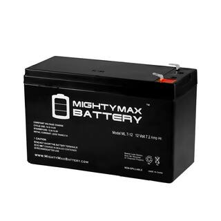 MIGHTY MAX BATTERY 12V 7Ah Battery Replacement for Home ADT Security Alarm System ML7-1219111807