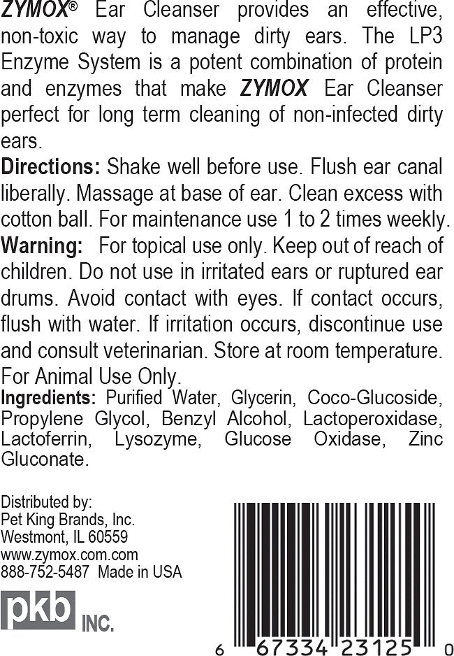 Zymox Ear Cleanser for Dogs and Cats 4oz andndash; Pet Empire and Supplies