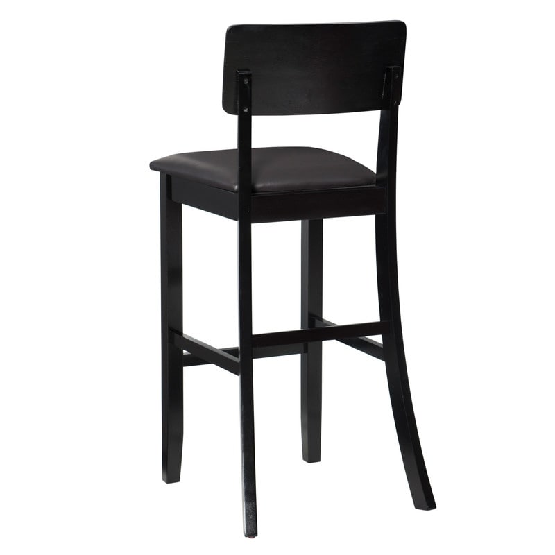 Linon Lovell Black Stationary Bar Stool   N/A