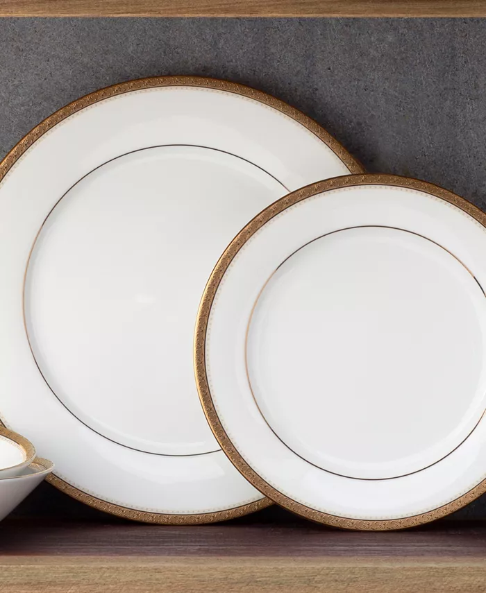 Noritake Charlotta Gold 12 Pc Dinnerware Set