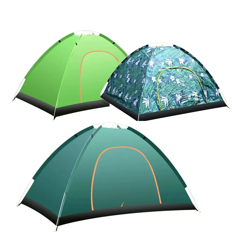 Outdoor Waterproof 1 2 /3 4 person Hiking Beach Folding Automatic Popup Camping Tent