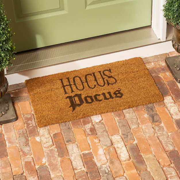 Evergreen 16 X 28 Halloween Greeting Coir Mat Hocus Pocus For Indoor And Outdoor Decor